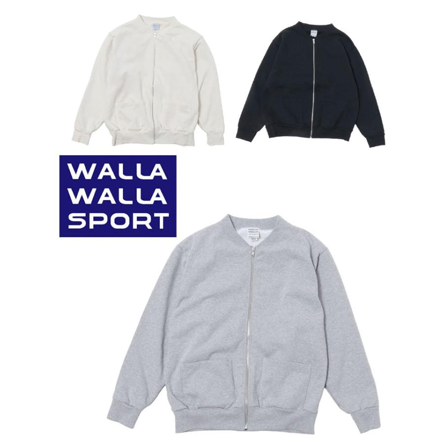 WALLA WALLA SPORT ワラワラスポーツ 13oz FULL ZIP CREW CARDIGAN フルジップクルーカーディガン WW030256 スウェット カーディガン 日本製 USAコットン | WALLA WALLA SPORT