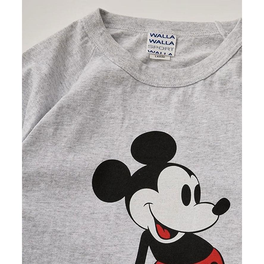 WALLA WALLA SPORT ワラワラスポーツ PRINTED B.B.TEE SOL ID MICKEY MOUSE WW030274 7分袖 ベースボールTシャツ ミッキーマウス USAコットン | WALLA WALLA SPORT | 03