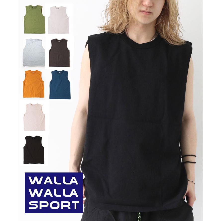 WALLA WALLA SPORT ワラワラスポーツ 9ozチューブスリーブTee ノースリーブ タンクトップ メンズ レディース 大きいサイズ 春 夏 春夏 | WALLA WALLA SPORT