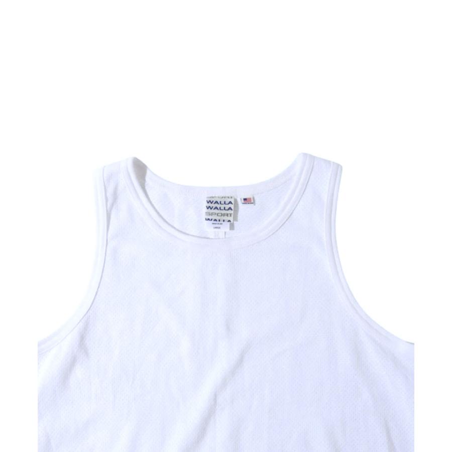 WALLA WALLA SPORT ワラワラスポーツ タンクトップ メンズ U.S. MADE BIRDSEYE MESH TANK TOP 春夏 USA製 メッシュタンクトップ ノースリーブ 通気性 コットン | WALLA WALLA SPORT | 04