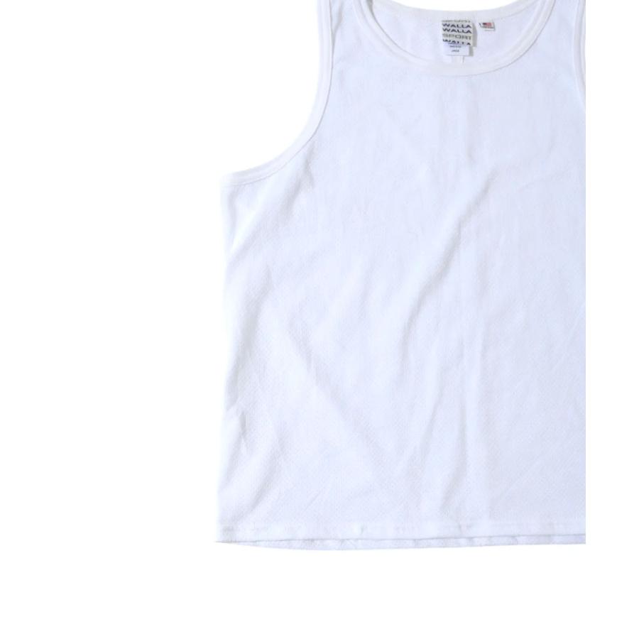WALLA WALLA SPORT ワラワラスポーツ タンクトップ メンズ U.S. MADE BIRDSEYE MESH TANK TOP 春夏 USA製 メッシュタンクトップ ノースリーブ 通気性 コットン | WALLA WALLA SPORT | 06