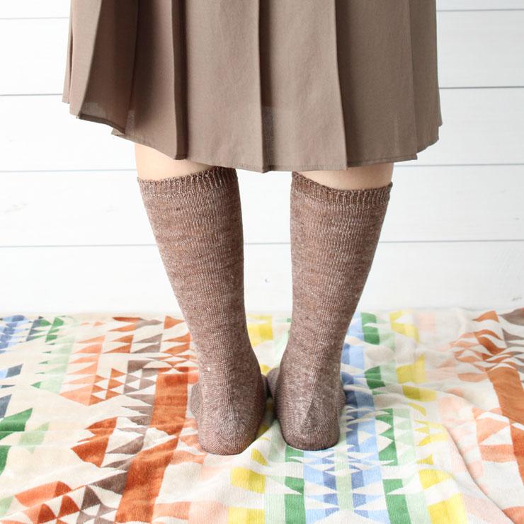 日本製 靴下 レディース SMALL STONE スモールストーン リネン ソックス SO1026 レディース 麻混 リネン混 無地 ソックス くつ下 | protocol | 17