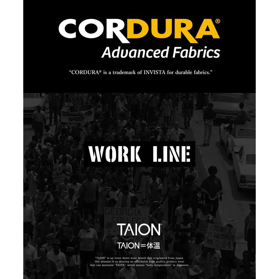 TAION タイオン ダウンネックウォーマー TAION-203WK ワーク メンズ レディース CORDURA コーデュラ 800FP マイクロフリース 軽量 防寒 保温 秋冬 | TAION | 14