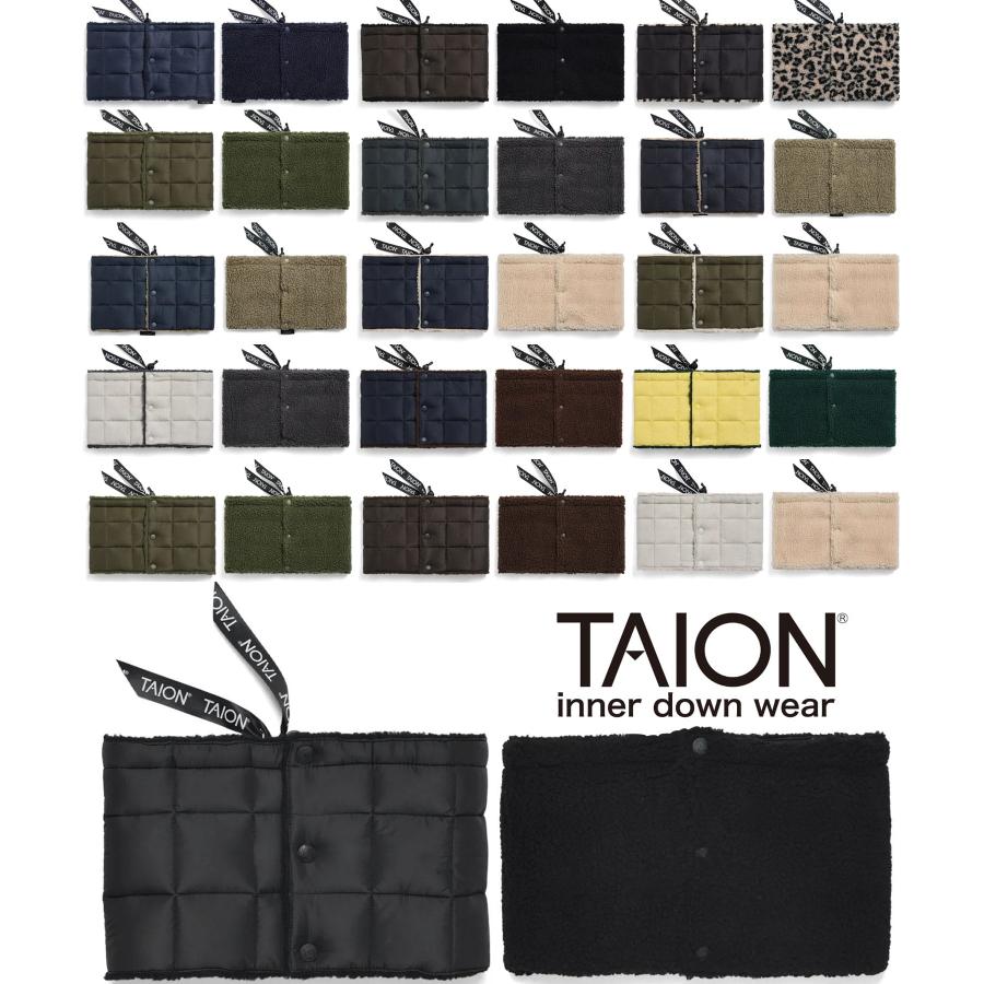 TAION タイオン マウンテン リバーシブル ダウン×ボア ネックウォーマー TAION-R203MT ダウンネックウォーマー ボア 防寒 軽量 暖かい アウトドア キャンプ | TAION
