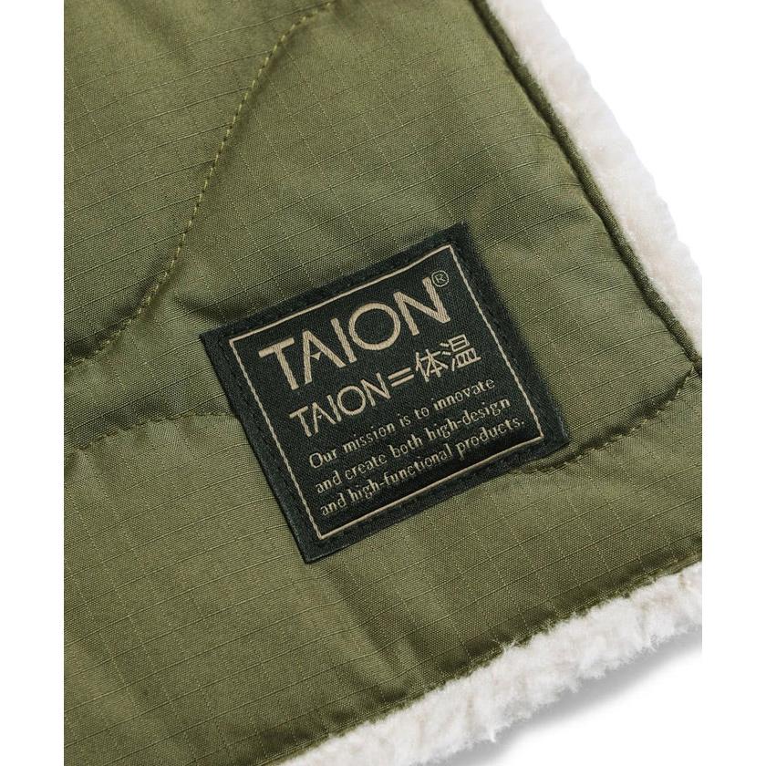 TAION（タイオン） ダウンマフラー リバーシブル ミリタリー マフラー