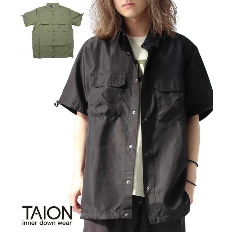 半袖 シャツ メンズ  タイオン TAION ノンダウン ミリタリー ハーフスリーブ シャツ TAION- 019SHNDML-2 メンズ 春物 春夏 春 夏 | TAION | 12