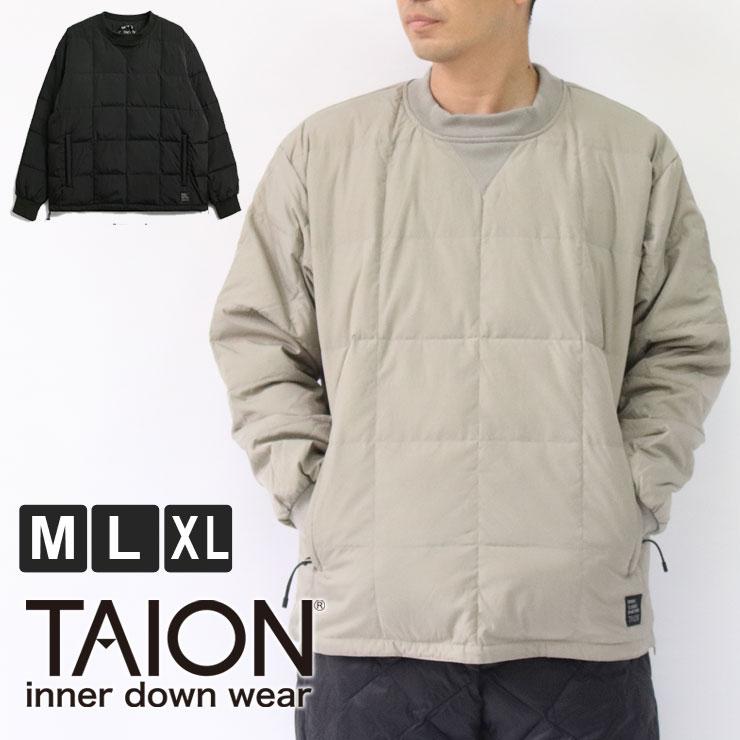 TAION タイオン インナーダウン スポーツクラシック クルーネック ダウンプルオーバー TAION-100SCPC | TAION