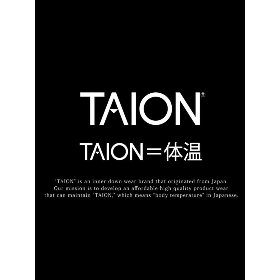 TAION タイオン ミリタリー クルーネック ダウンジャケット TAION-104B2ML 800FP インナーダウン 軽量 リップストップ 収納袋付き アウトドア | TAION | 11