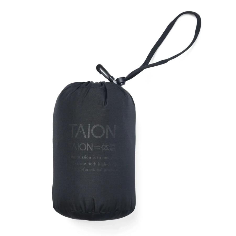 TAION タイオン ミリタリー クルーネック ダウンジャケット TAION-104B2ML 800FP インナーダウン 軽量 リップストップ 収納袋付き アウトドア | TAION | 09