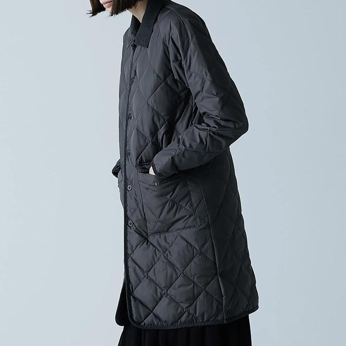 タイオン ロングダウン ロングコート TAION タイオン インナーダウン シティ パイピングカラー ロングダウンコート 109CI-LONG | TAION | 05
