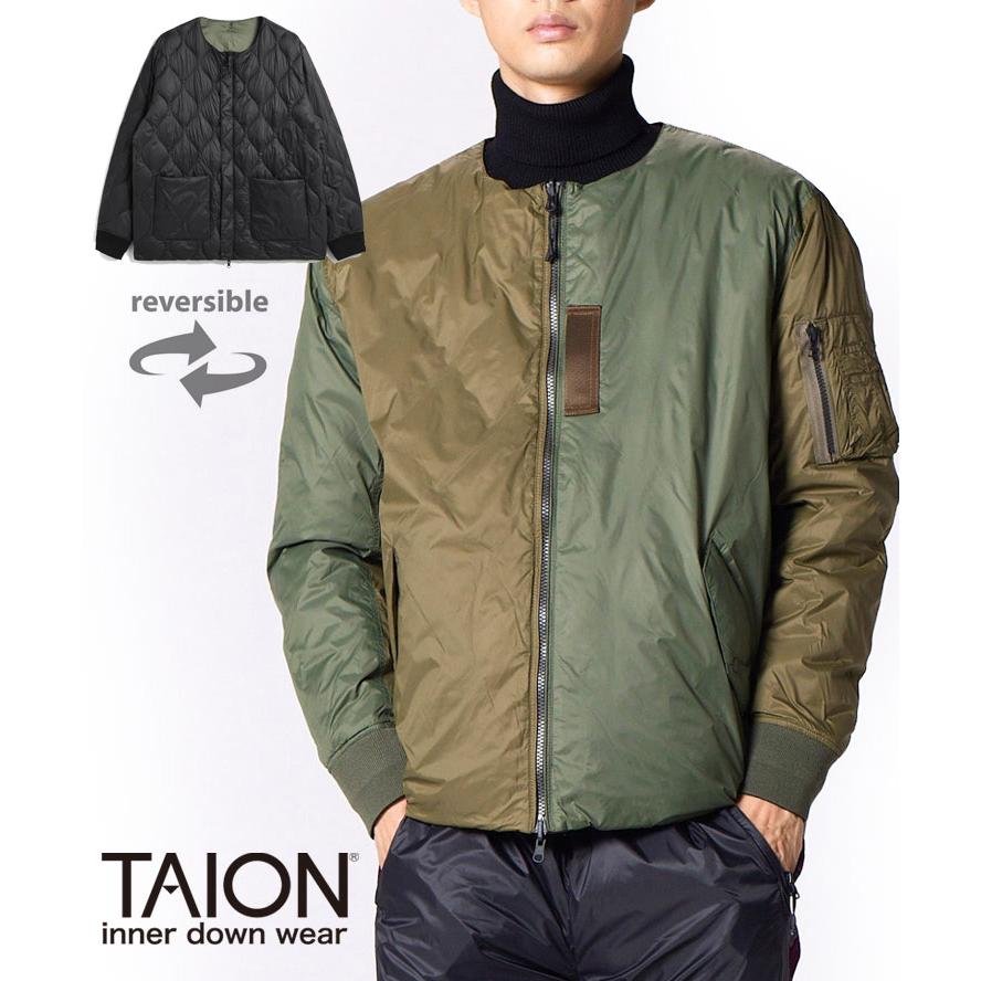 TAION（タイオン） リバーシブル MA-1 Type インナーダウン ジャケット