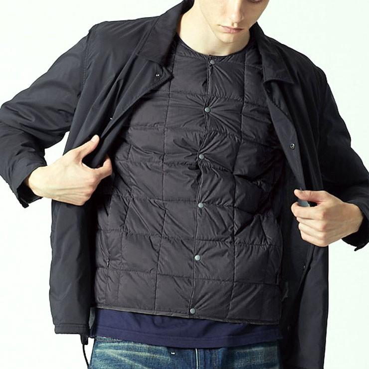 taion タイオン ベーシッククルーネック インナーダウンジャケット メンズ TAION-104 秋 冬 | TAION | 13