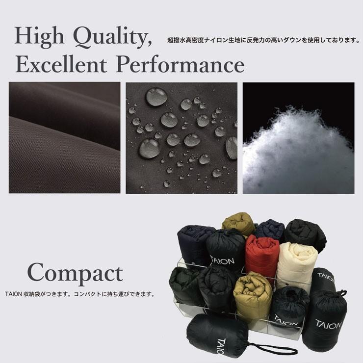 taion タイオン ベーシッククルーネック インナーダウンジャケット メンズ TAION-104 秋 冬 | TAION | 17