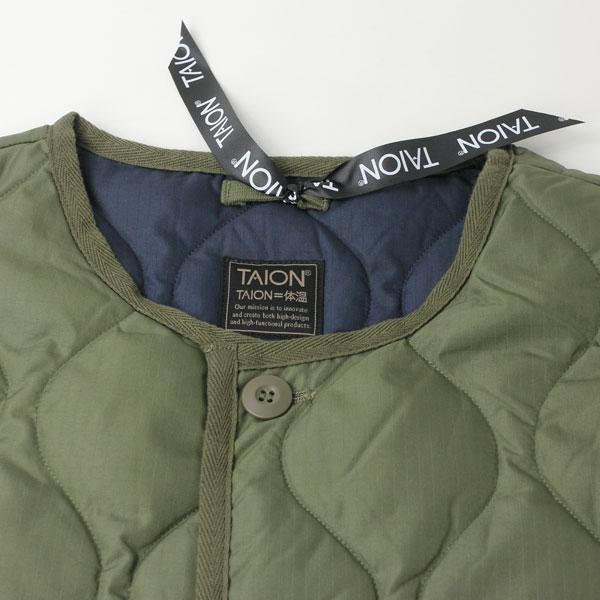 TAION タイオン インナーダウン ミリタリー クルーネック ダウンコート TAION-104BML-1LONG | TAION | 05