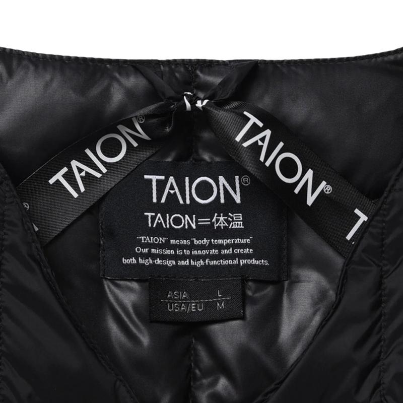 TAION タイオン インナーダウン ベーシック Vネック ロングダウンベスト TAION-W001-LONG | TAION | 08