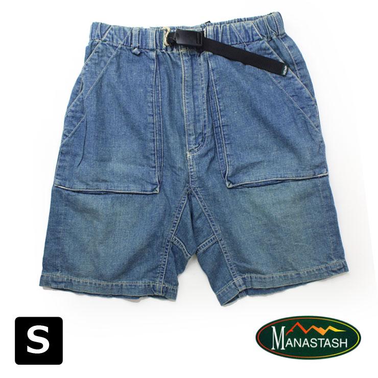 マナスタッシュ Manastash ストレッチ ヘンプ デニム ショートパンツ Sサイズ ユーズドウォッシュ(89) 7146018 | MANASTASH