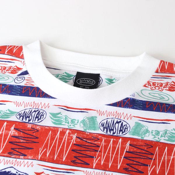 MANASTASH MTN STRIPE TEE マナスタッシュ Tシャツ マウンテン ストライプ Tee 4135006 | MANASTASH | 05