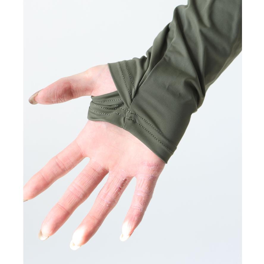 KiU キウ 接触冷感 吸水速乾 UVカット アームカバー メンズ レディース 夏 薄手 ストレッチ 指貫 スマホ対応 日焼け防止 紫外線対策 通勤 通学 K460 | KiU | 05