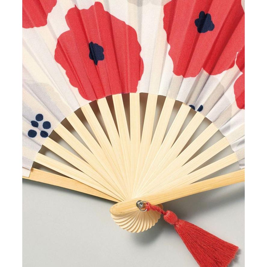 Wpc. ダブリュピーシー 扇子 収納ケース付き ギフトボックス入り 竹骨 テキスタイル柄 タッセル付 おしゃれ かわいい 夏 祭り プレゼント | Wpc. | 11