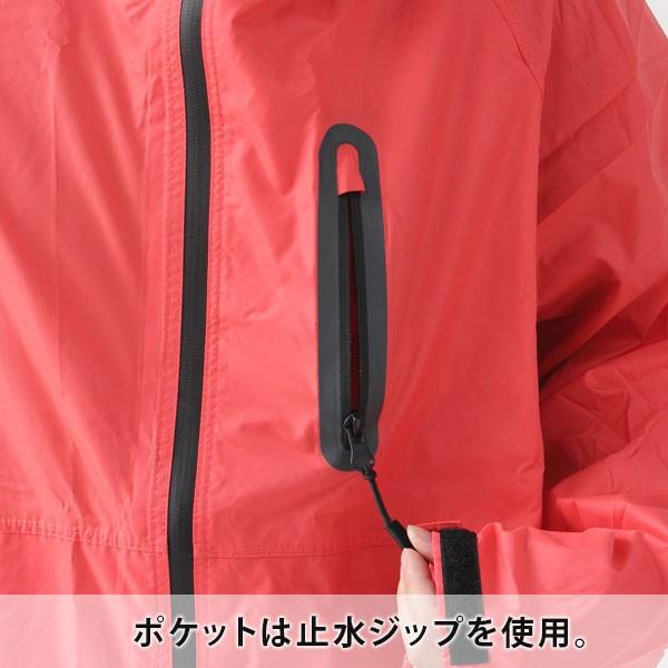 フェス ポンチョ メンズ kiu レインコート キウ RAIN JIP UP ジップアップ ブルゾン レインポンチョ K116 キャンプ | KiU | 02