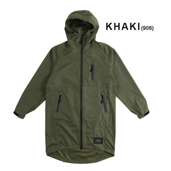 フェス ポンチョ メンズ kiu レインコート キウ RAIN JIP UP ジップアップ ブルゾン レインポンチョ K116 キャンプ | KiU | 09