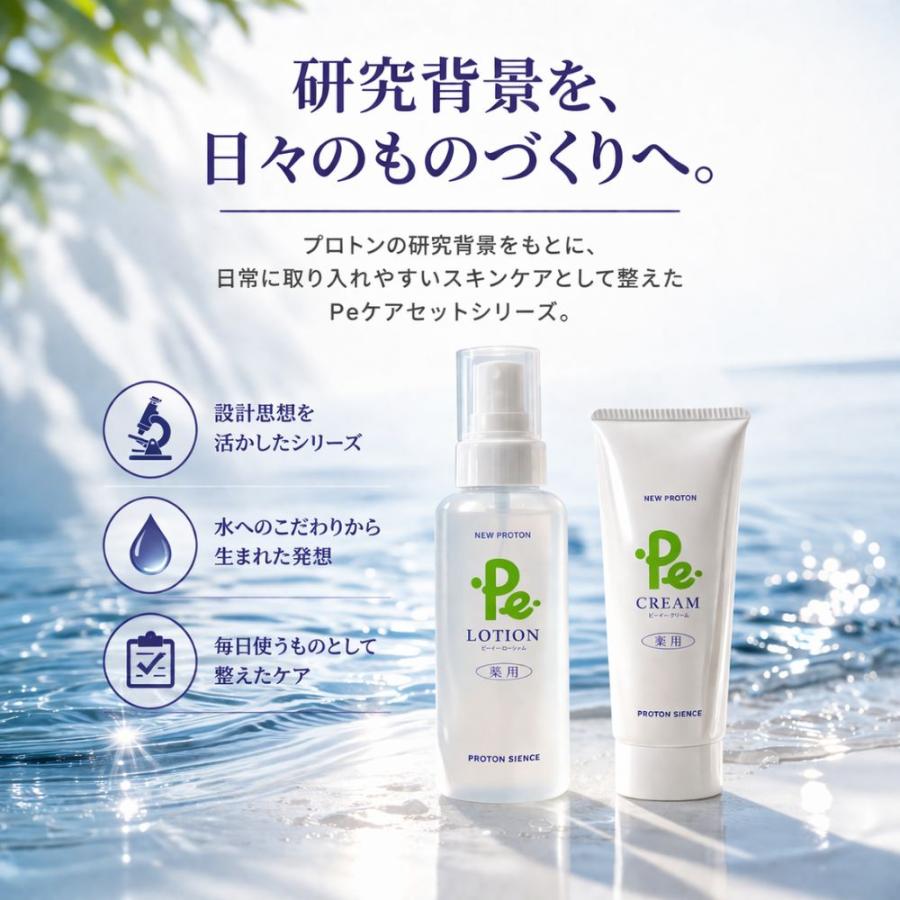 1ヶ月お買い得セット Pe-ローション ＆ Pe-クリーム プロトン