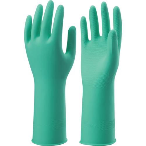 欲しいの 天然ゴム手袋 ショーワ しなやか中厚手 (SNYKC-LG) Lサイズ グリーン 天然ゴム手袋