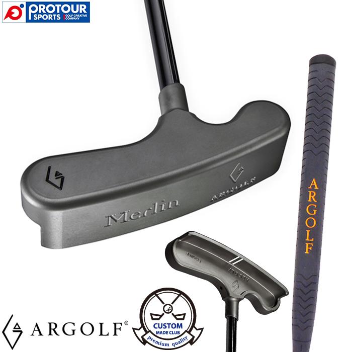 ARGOLF BLADE PUTTER Merlin Dark edition 右(RH)/左(LH) シャフト 