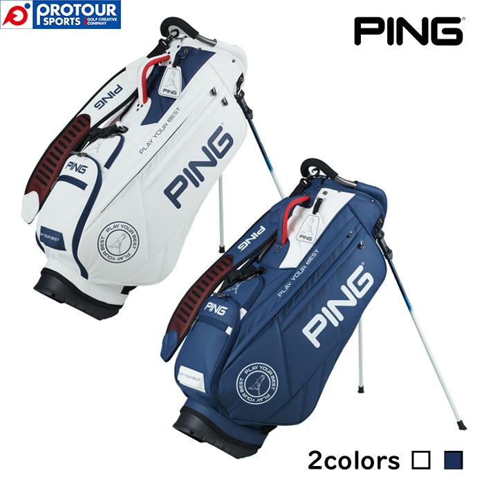 PING CADDIE BAG CB-U2302 SOFT PU SAND WHITE NAVY / ピン PING CADDIE BAG CB-U2302 SOFT PU SAND WHITE NAVY / ピン