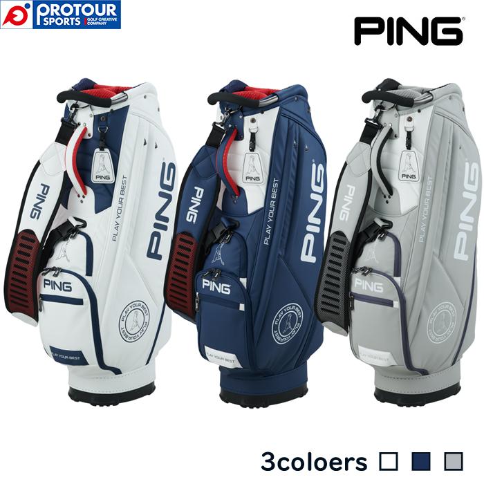 PING CADDIE BAG CB-U2301 SOFT PU CART WHITE NAVY GREY / ピン 