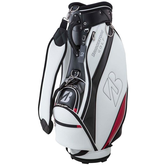 【新品】ブリヂストン キャディバッグ （BSG BG-100）ホワイト/ブラック BRIDGESTONE GOLF Set Model BG-100 / ブリヂストン キャディバッグ付