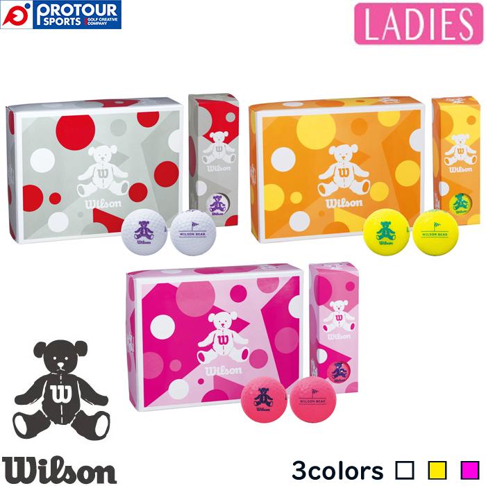 WILSON BEAR Wilson Bear 4 LADIES GOLF BALLS / ウイルソン ベア