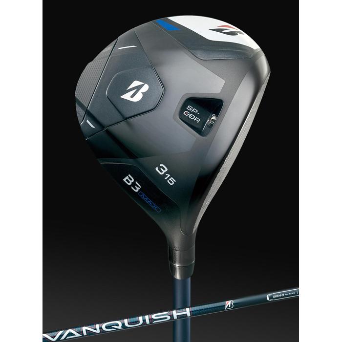 BRIDGESTONE GOLF B3MAX FAIRWAY WOOD VANQUISH BS40 / ブリヂストン B3MAX フェアウェイウッド 2024年モデル バンキッシュ BS40(カーボン) ヘッドカバー付 FWの画像