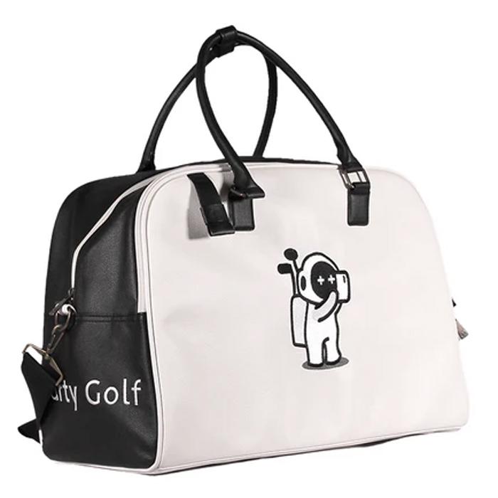 Marty Golf Boston Bag(Black×Ivory) 33-001 / マーティーゴルフ