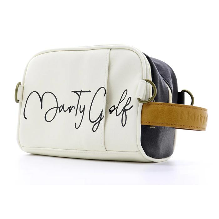 在庫限り】Marty Golf Marty Cart Bag(Black×Ivory) 2-001