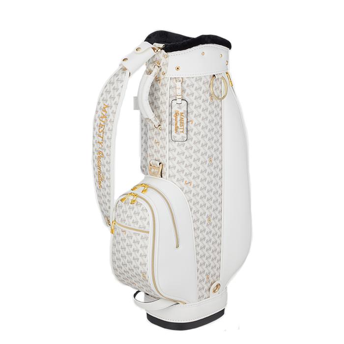 た*ぴ様 新品未使用Resurrection 8.5型キャディバッグ ホワイト MAJESTY（マジェスティ） MAJESTY×Resurrection Oriola Caddy Bag
