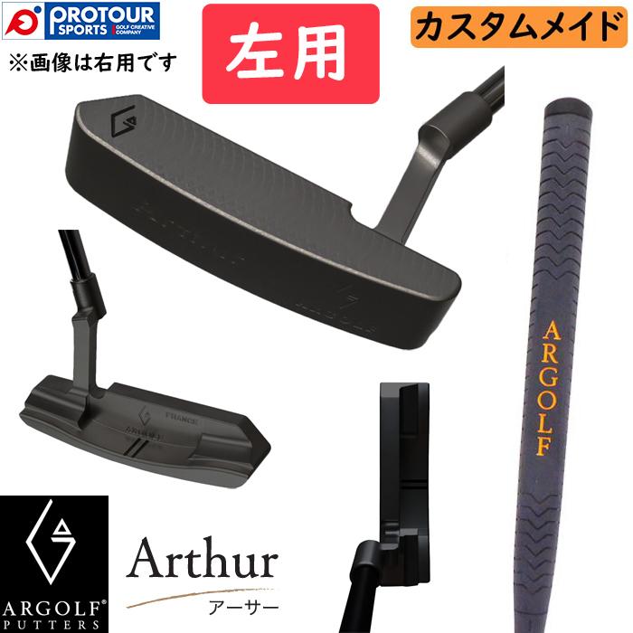 ARGOLF Arthur パター ブラック 純正ヘッドカバー付 ARGOLF BLADE PUTTER Arthur Dark edition LEFT / アールゴルフ