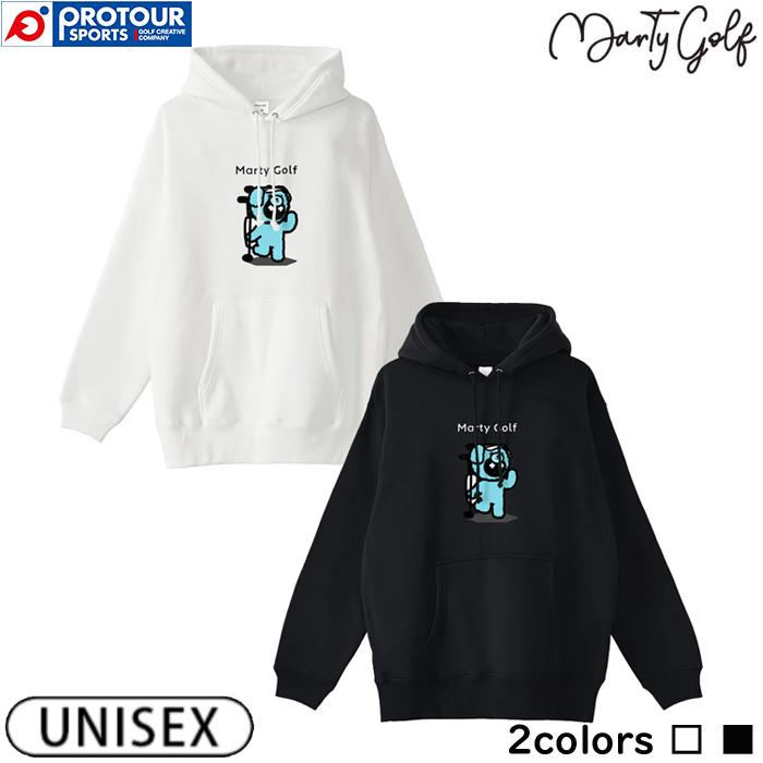 Marty Golf bashkima poodle Parka (white/black) / マーティーゴルフ