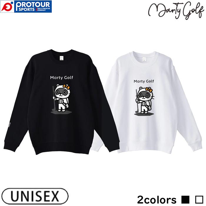HANAEMORI GOLF M キルティングスウェット Marty Golf Tanuki Sweat (97) (white/black) / マーティーゴルフ