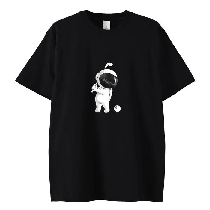 マーティーゴルフウエアユニセックスS Marty Golf T (26) (black/white) / マーティーゴルフ マーティー T