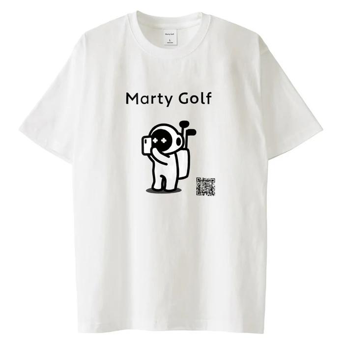 Marty Golf Caddy TQ white(124) / マーティーゴルフ caddyくん ロゴT 