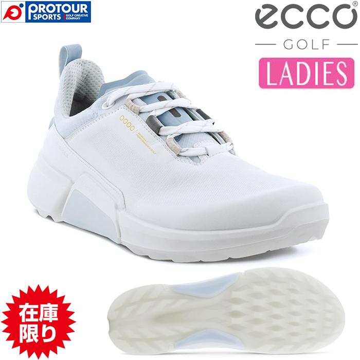 biom ホワイトレザーゴルフシューズ ECCO Golf BIOM Hybrid メンズ レザーゴルフシューズ | ホワイト Ecco