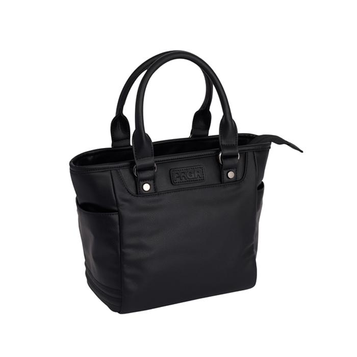 PRGR PREMIUM MODEL MINI TOTE BAG / プロギア プレミアムモデル ミニトートバッグ PMT-111 2025年モデル 全2色(ブラック/アイボリー) ラウンドバッグ 新作の画像
