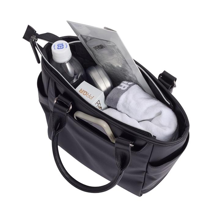 PRGR PREMIUM MODEL MINI TOTE BAG / プロギア プレミアムモデル ミニトートバッグ PMT-111 2025年モデル 全2色(ブラック/アイボリー) ラウンドバッグ 新作の画像