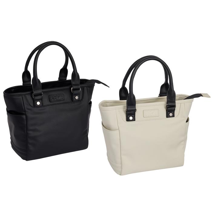 PRGR PREMIUM MODEL MINI TOTE BAG / プロギア プレミアムモデル ミニトートバッグ PMT-111 2025年モデル 全2色(ブラック/アイボリー) ラウンドバッグ 新作の画像