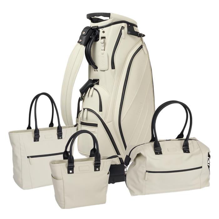 PRGR PREMIUM MODEL MINI TOTE BAG / プロギア プレミアムモデル ミニトートバッグ PMT-111 2025年モデル 全2色(ブラック/アイボリー) ラウンドバッグ 新作の画像