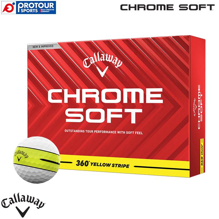 Callaway Chrome Soft 360 Yellow Stripe