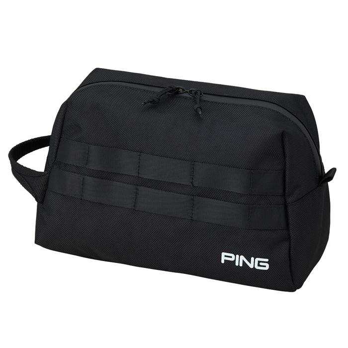 【在庫限り】PING OUTDOOR POUCH GB-N2513 / ピン アウトドアポーチ 2025年モデル 全2色(ブラック/ベージュ) 新作 ラウンドポーチ 日本正規品 数量限定の画像