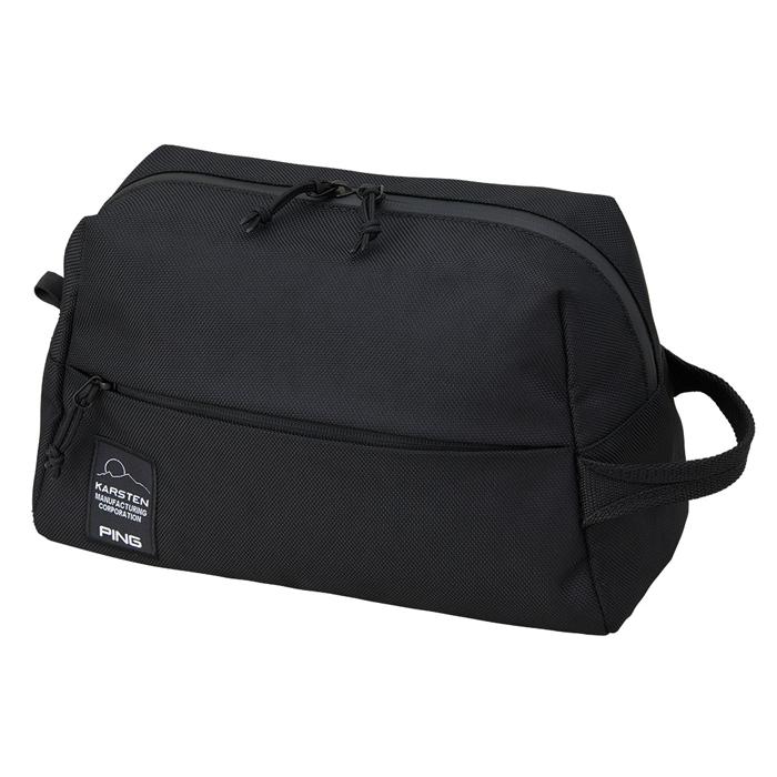 【在庫限り】PING OUTDOOR POUCH GB-N2513 / ピン アウトドアポーチ 2025年モデル 全2色(ブラック/ベージュ) 新作 ラウンドポーチ 日本正規品 数量限定の画像