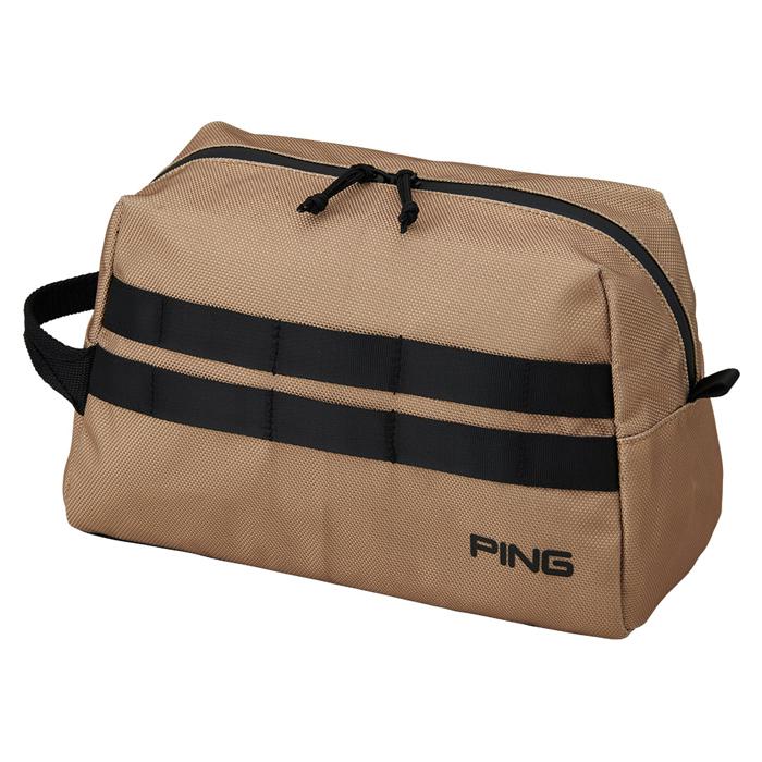 【在庫限り】PING OUTDOOR POUCH GB-N2513 / ピン アウトドアポーチ 2025年モデル 全2色(ブラック/ベージュ) 新作 ラウンドポーチ 日本正規品 数量限定の画像